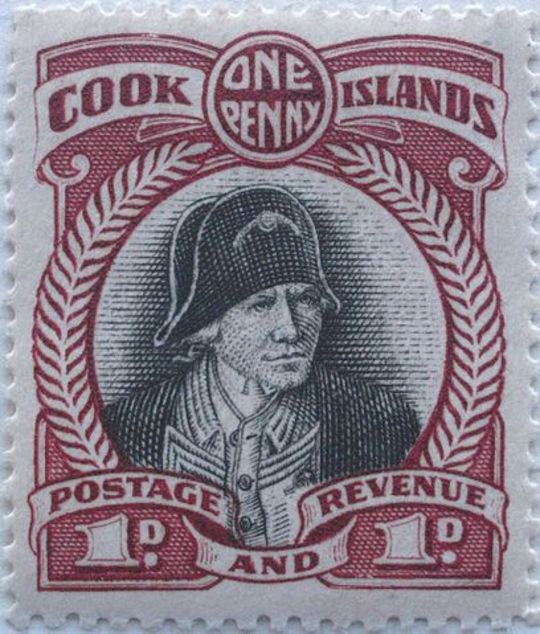 Die Briefmarke der Cook Islands